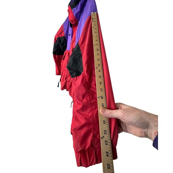 Vintage y2k Columbia Men's L Spell Out Ski Jacket Waterproof Coat Bright Purple - Picture 7 of 8